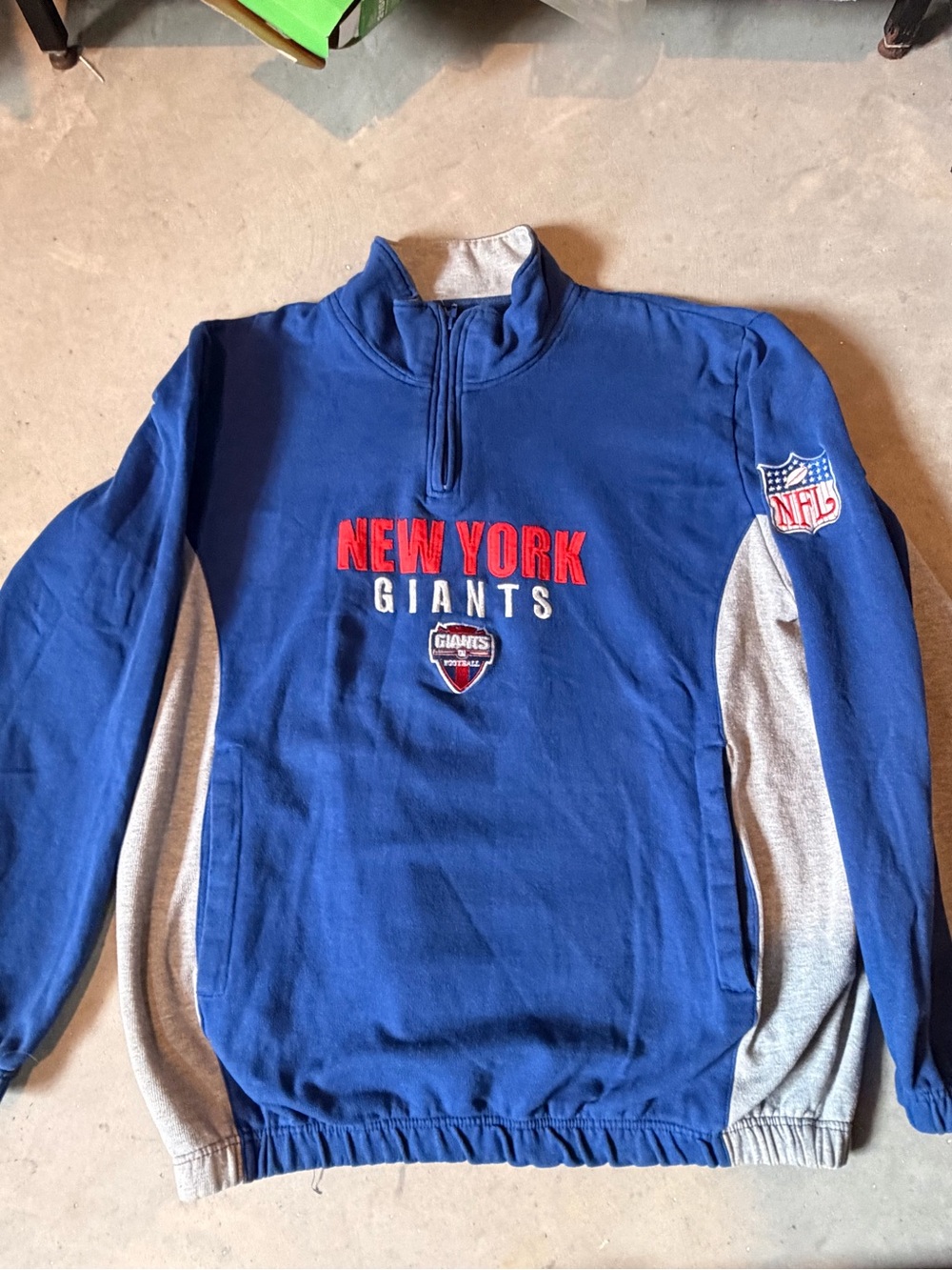 New York Giants Quarter Zip XL